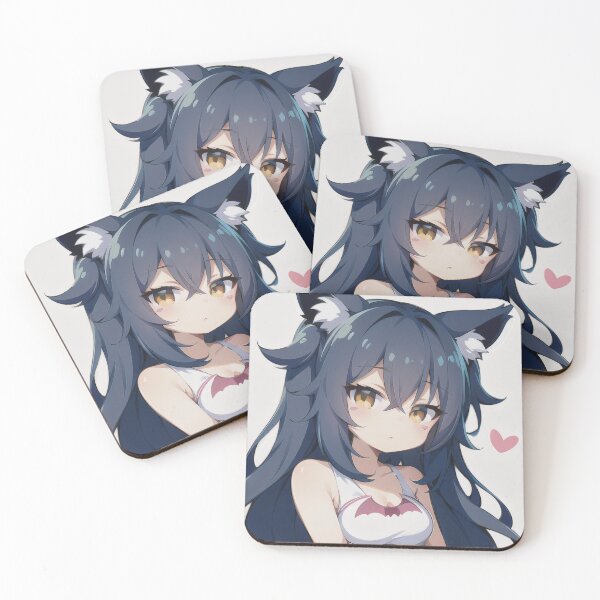 Item preview, A Beautiful Cute Chibi Bat Girl Sticker Very Kawaii designed and sold by HikariAtelier.