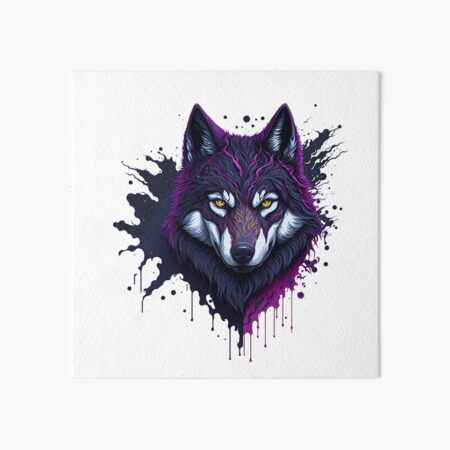 Brand New Wolf Art Board Print for Sale by brandnewmerch