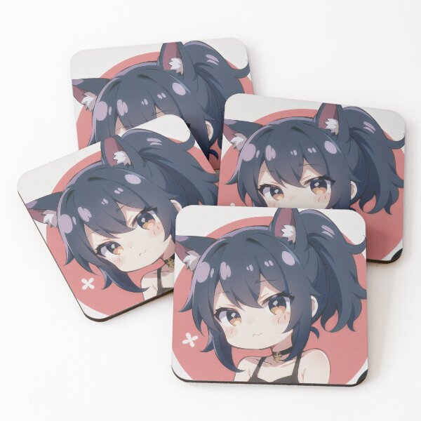 Item preview, A Beautiful Cute Chibi Bat Girl Sticker Very Kawaii designed and sold by HikariAtelier.