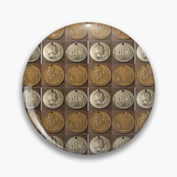 Item preview, 2 Colombian Exposition Medals Reverse & Obverse  Machine Hall, Landing designed and sold by coinsxcrochet.