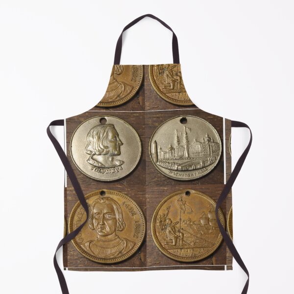 Item preview, 2 Colombian Exposition Medals Reverse & Obverse Machine Hall, Landing designed and sold by coinsxcrochet.