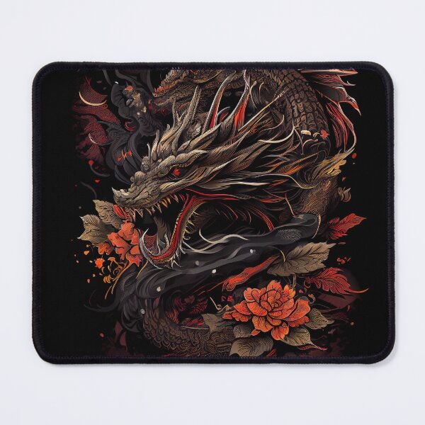 Item preview, Mythical Flying Chinese Dragon Aesthetic Graphic Japanese designed and sold by SpookshowDesign.