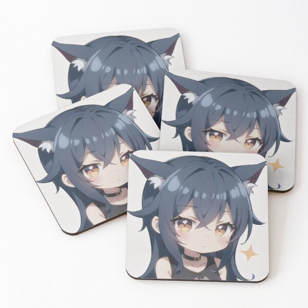 Item preview, A Beautiful Cute Chibi Bat Girl Sticker Very Kawaii designed and sold by HikariAtelier.