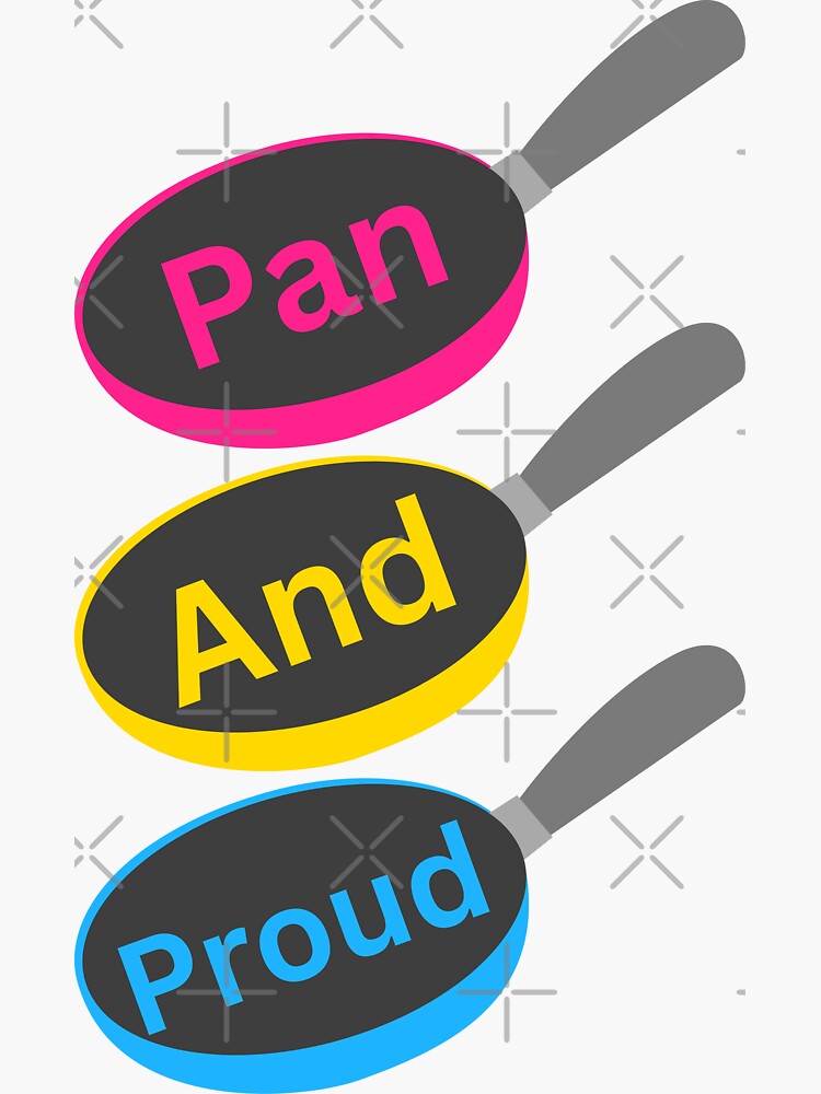 Pansexual Panromantic Pan Sticker - Non Binary Uno Reverse Card