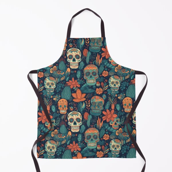 Item preview, Colorful Cinco de Mayo pattern with skulls, cactus and plants designed and sold by Branjos.