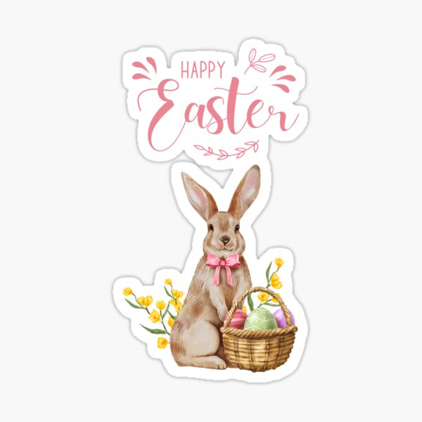 Item preview, Happy easter with bunny  designed and sold by Azujark.