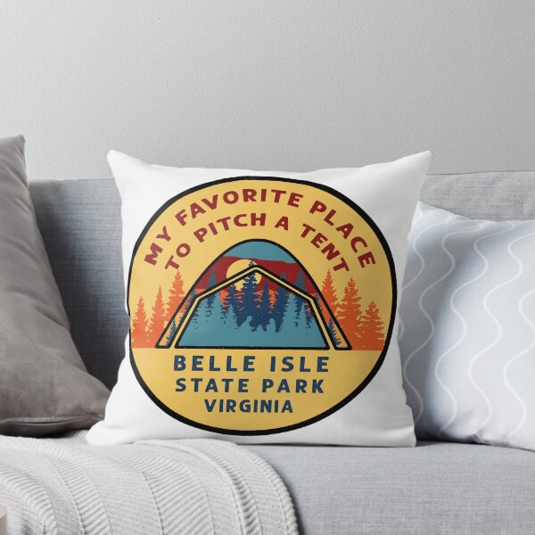 Artikelvorschau, Belle Isle State Park Virginia Zelt Patch entworfen und verkauft von VanyaKar.