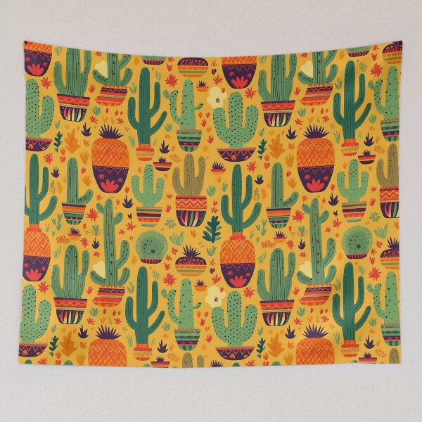 Item preview, Cinco de Mayo pattern with cactus and plants designed and sold by Branjos.