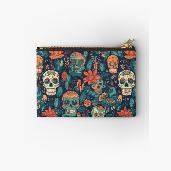 Item preview, Colorful Cinco de Mayo pattern with skulls, cactus and plants designed and sold by Branjos.