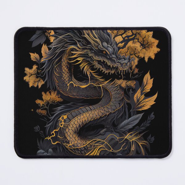 Item preview, Mythical Flying Japanese Dragon Aesthetic Graphic Chinese designed and sold by SpookshowDesign.