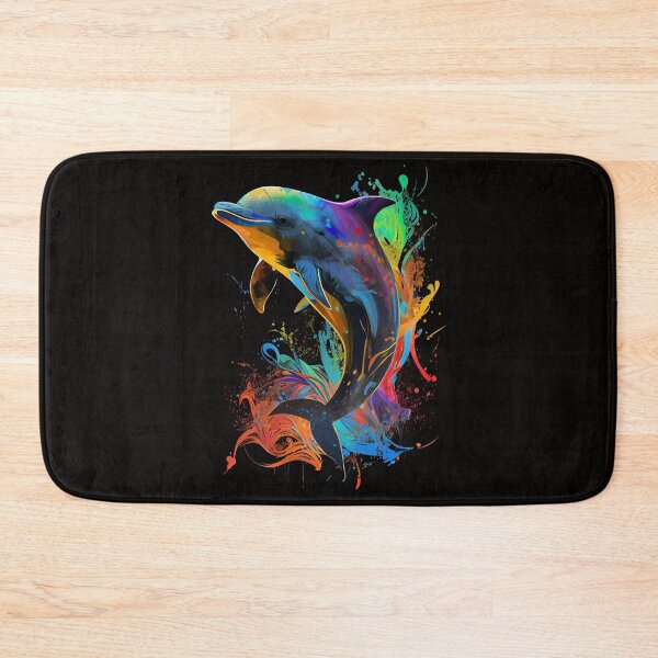 Item preview, Dolphin Pop Art Design Colorful Dolphin Lover Design designed and sold by adsman68.