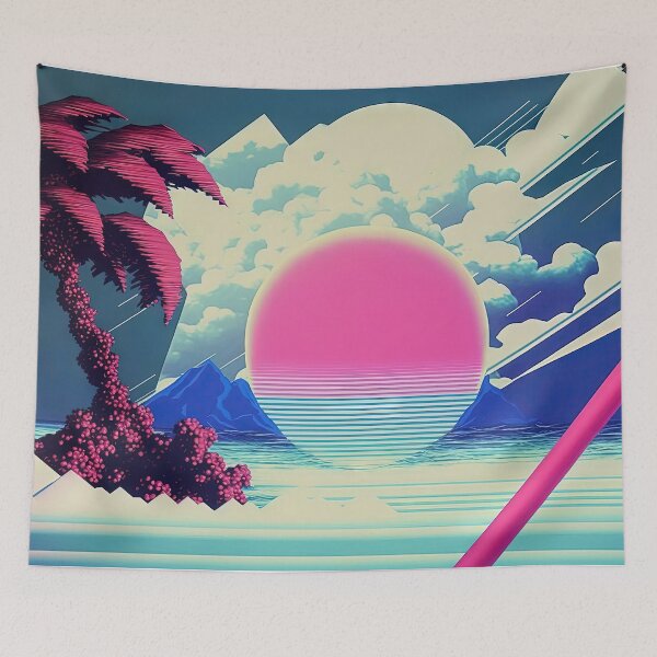 Item preview, Nostalgia Wave: A Vaporwave Odyssey Through Time and Memory designed and sold by Mullet Monkey.