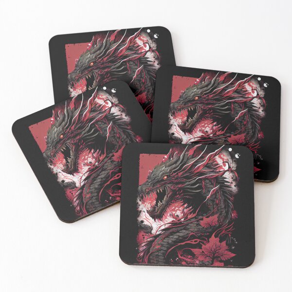 Item preview, Japanese Mythical Flying Dragon Aesthetic Graphic Chinese designed and sold by SpookshowDesign.