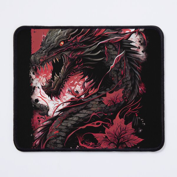 Item preview, Japanese Mythical Flying Dragon Aesthetic Graphic Chinese designed and sold by SpookshowDesign.