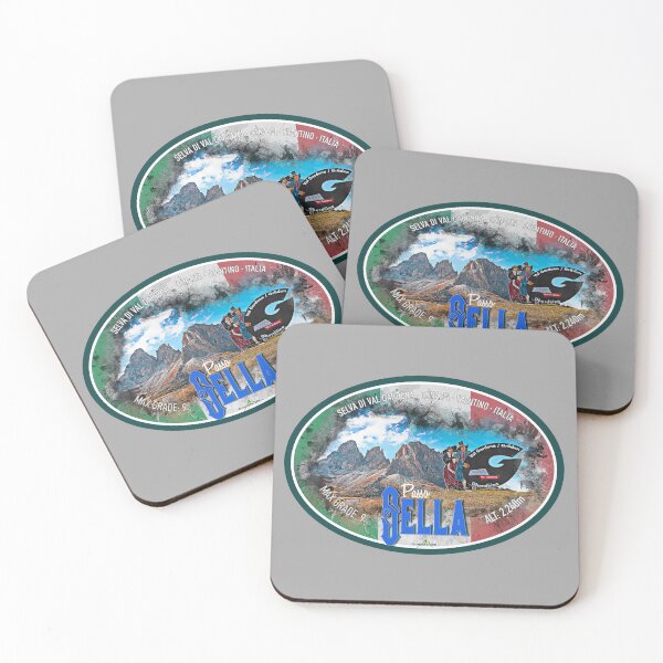 Item preview, Passo Sella Italia Sella Pass Italy Dolomites Sticker T-Shirt 02 designed and sold by OuterShellUK.