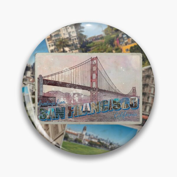 Item preview, Greetings from San Francisco in California Vintage style retro souvenir designed and sold by DeveloperProp0.
