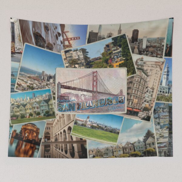 Item preview, Greetings from San Francisco in California Vintage style retro souvenir designed and sold by DeveloperProp0.