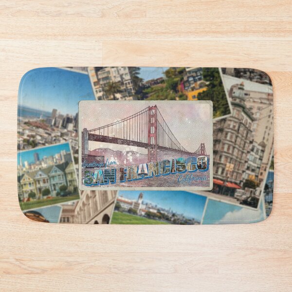 Item preview, Greetings from San Francisco in California Vintage style retro souvenir designed and sold by DeveloperProp0.
