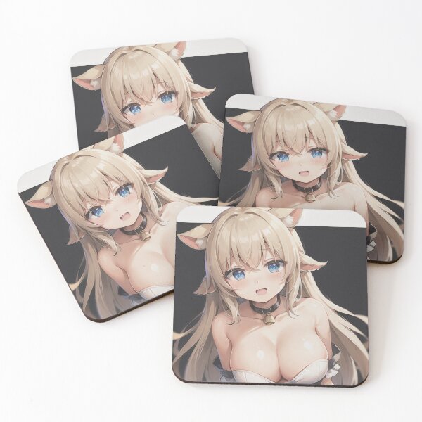 Item preview, A Beautiful Cute Chibi Cow Girl Sticker Very Kawaii designed and sold by HikariAtelier.