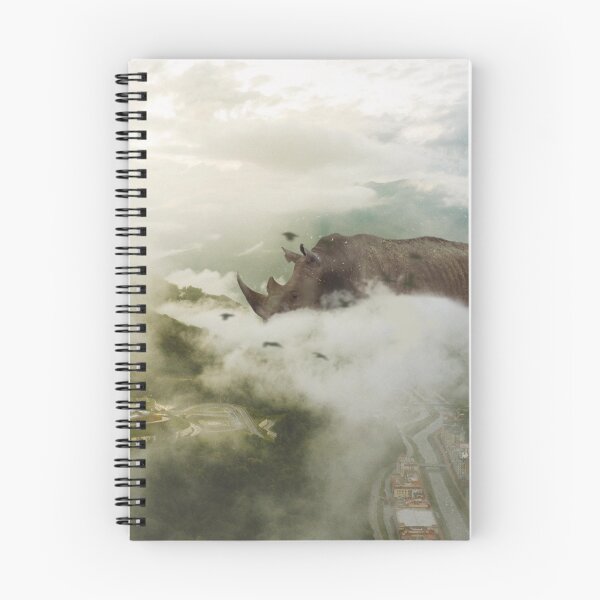 Item preview, The Giant Rhino Walks Amongst the Skies designed and sold by therubberduckie.