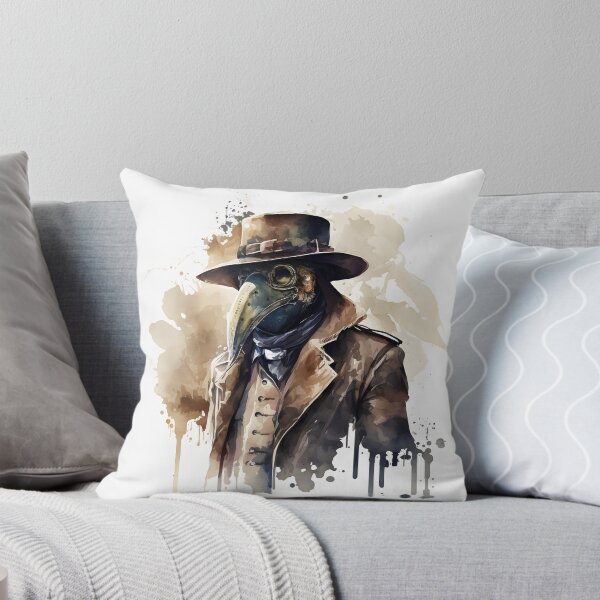 Item preview, Plague Doctor Brown Watercolor designed and sold by FoxfireStardust.