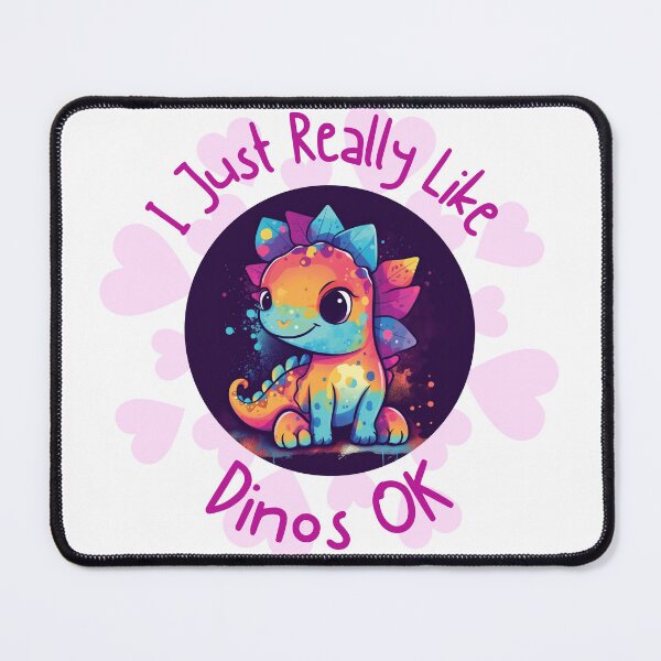Item preview, I Just Really Like Dinos OK Sticker designed and sold by UnplainShirt.