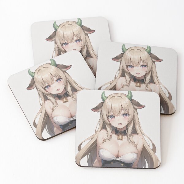 Item preview, A Beautiful Cute Chibi Cow Girl Sticker Very Kawaii designed and sold by HikariAtelier.