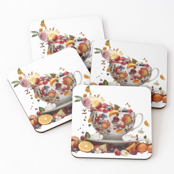 Item preview, Giant Tea cup of fruits and flowers, isolated PNG 31 designed and sold by jetaiart.