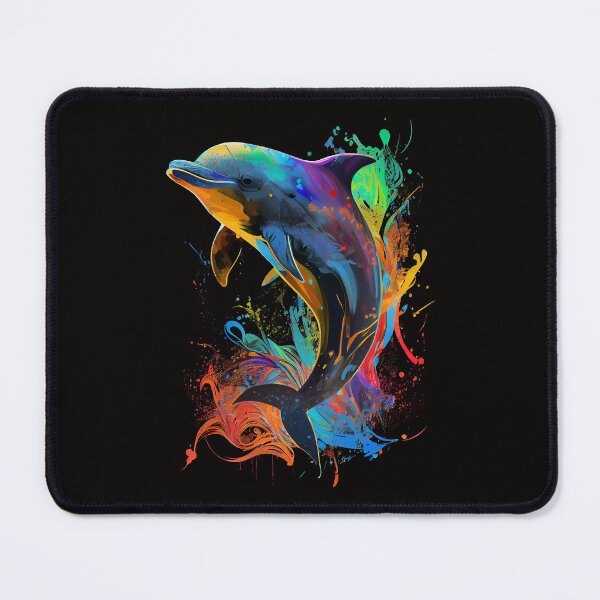 Item preview, Dolphin Pop Art Design Colorful Dolphin Lover Design designed and sold by adsman68.