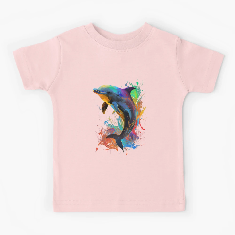 Children's T-shirt Art Kit with Dolphin and Waves – Teresa's Spot for All  Things Art