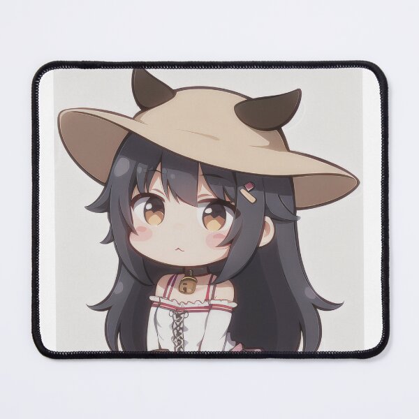 Item preview, A Beautiful Cute Chibi Cow Girl Sticker Very Kawaii designed and sold by HikariAtelier.