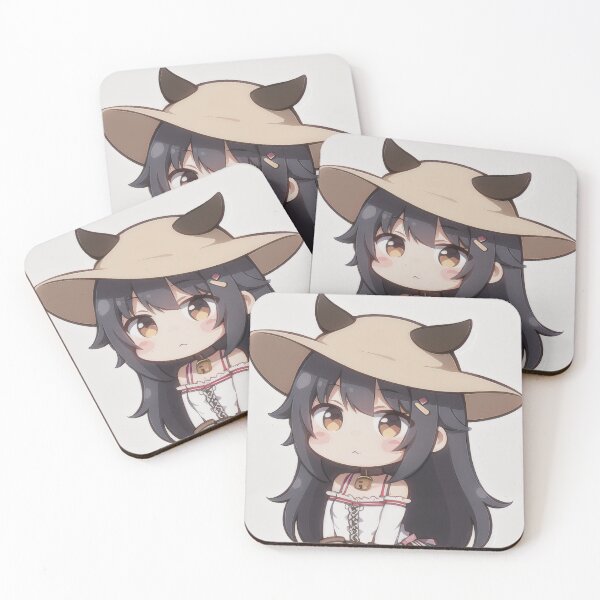 Item preview, A Beautiful Cute Chibi Cow Girl Sticker Very Kawaii designed and sold by HikariAtelier.