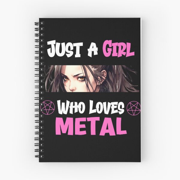 Item preview, Just a Girl Who Loves Metal designed and sold by artbybrado.