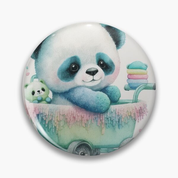 Artikelvorschau, Wagon Whimsy: Der rollende Zauber des bunten Pandas! entworfen und verkauft von NorthFoxGraphic.