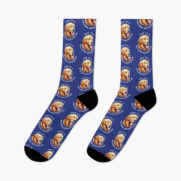 Item preview, Golden Retriever with the words "Dad to a Golden Retriever" designed and sold by LindaCooke.