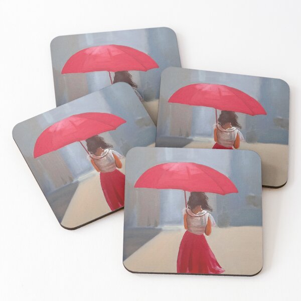 Item preview, Girl with a red umbrella designed and sold by GORDON BRUCE ART.