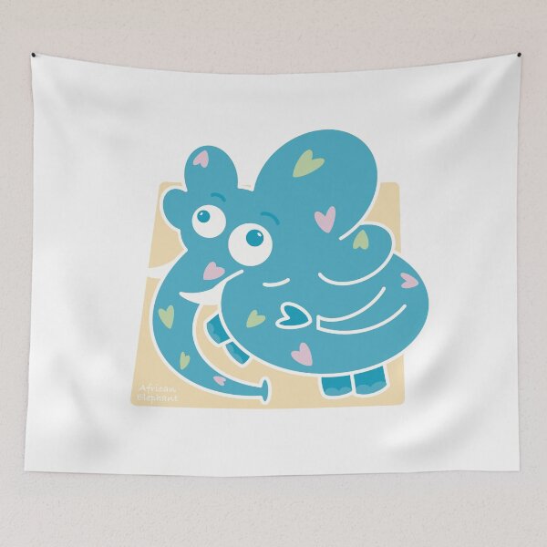 Item preview, African Elephant Full of Love designed and sold by EunyAtelier.