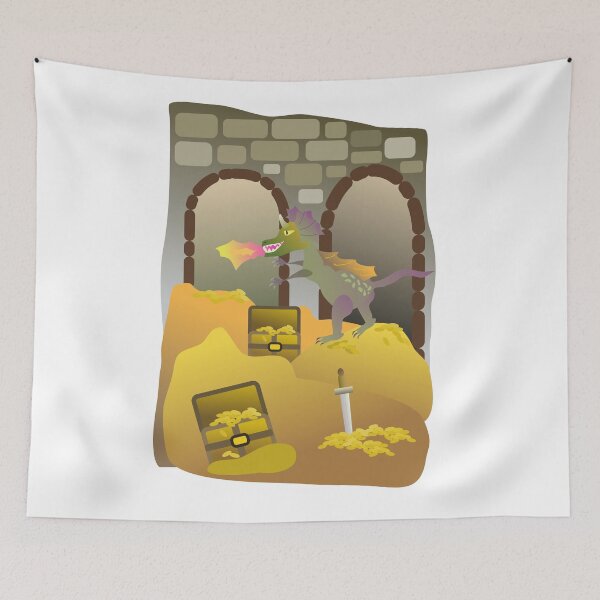 Item preview, Dragon and treasure designed and sold by Logan81.