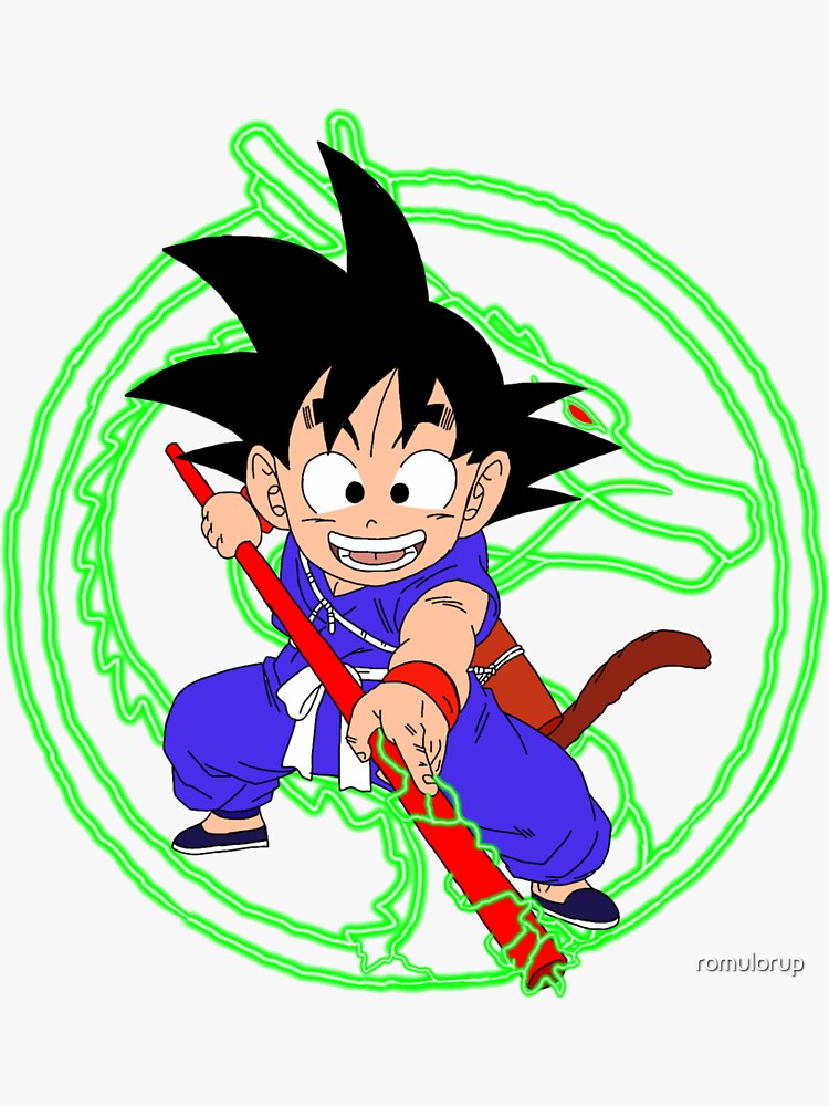 Fan art - Goku Sticker for Sale by romulorup