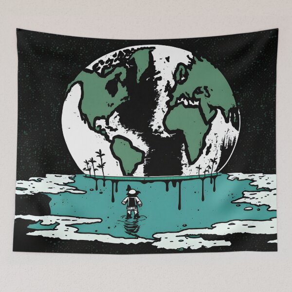 Item preview, Drown Earth - Melting designed and sold by AgitProPrints.