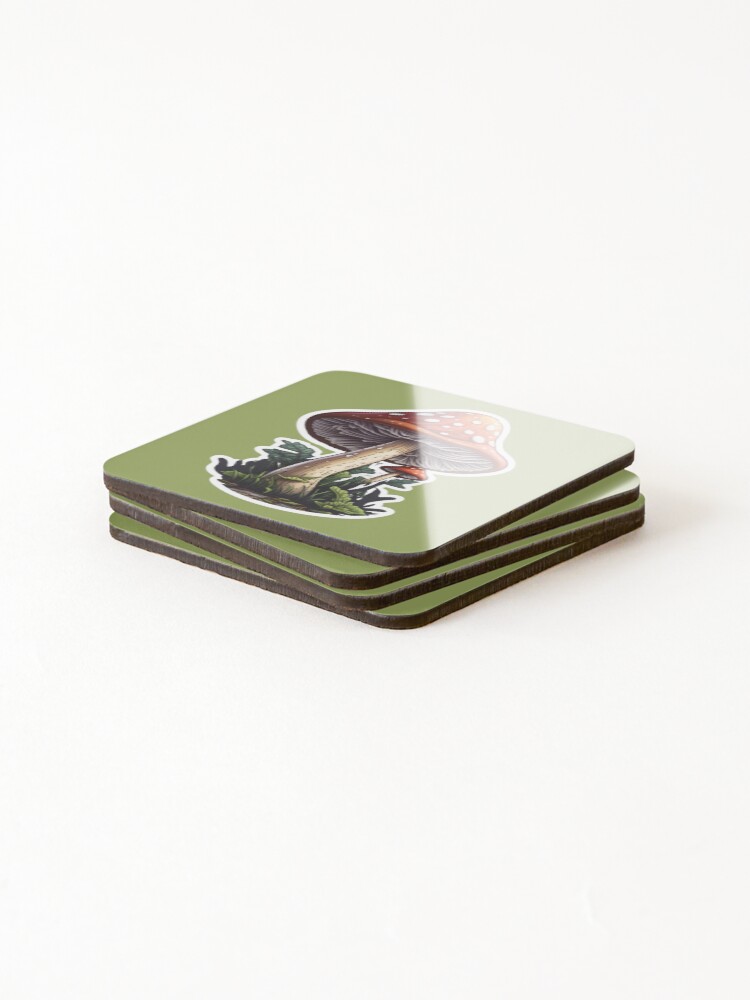 Thumbnail 4 of 5, Coasters (Set of 4), Red Cap Toadstool designed and sold by RuralGreen.