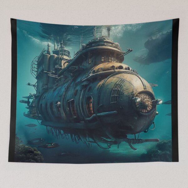 Item preview, Steampunk Submarine Surrealism designed and sold by CreationP.