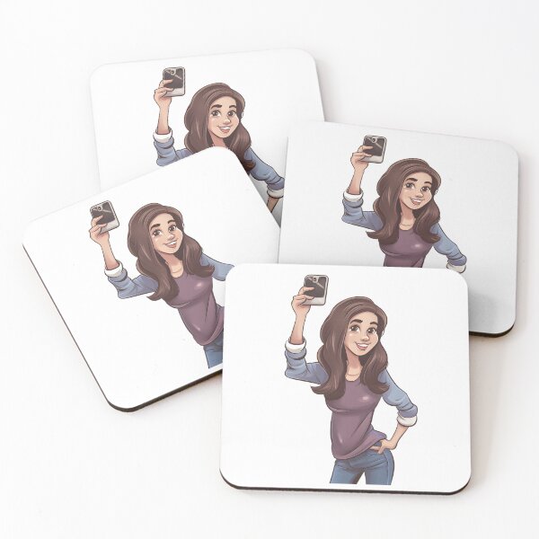 Item preview, Selfie Girl - Cartoon designed and sold by AgitProPrints.