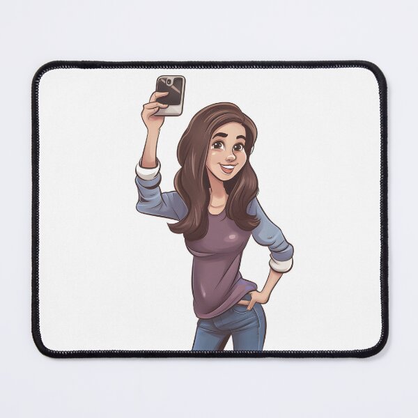 Item preview, Selfie Girl - Cartoon designed and sold by AgitProPrints.