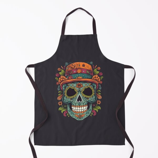 Item preview, Cinco de Mayo skull with a hat and flowers designed and sold by Branjos.