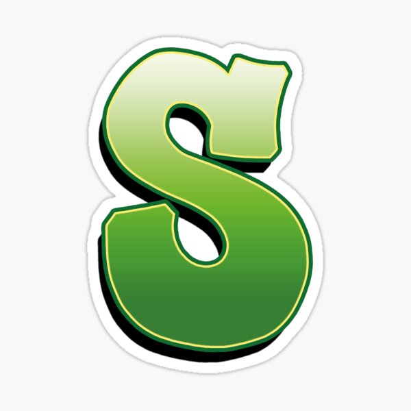Letter S - Green Sticker