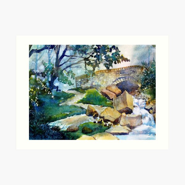 Bridge over Hebden Gill Art Print