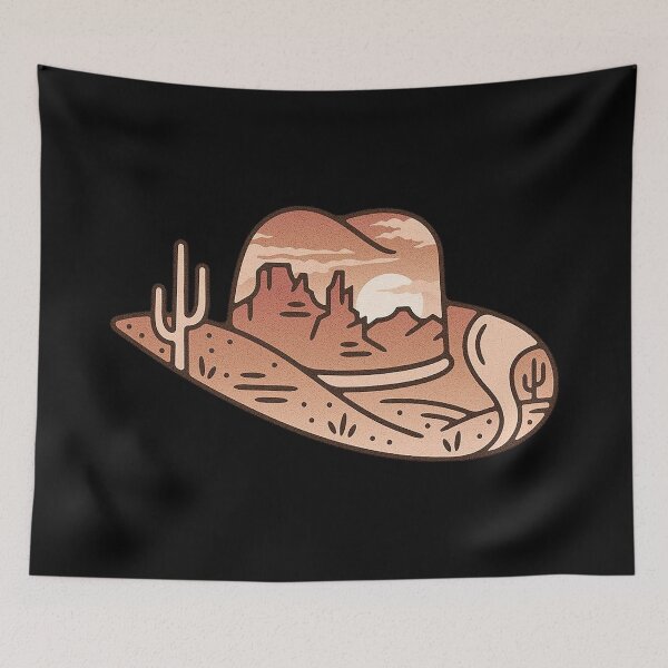 Item preview, cowboy hat and desert designed and sold by leandrojalu.