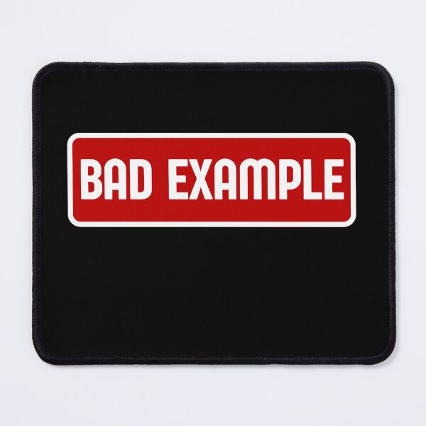 Item preview, Bad Example. Self-Aware Baddie designed and sold by Rebel-Design.