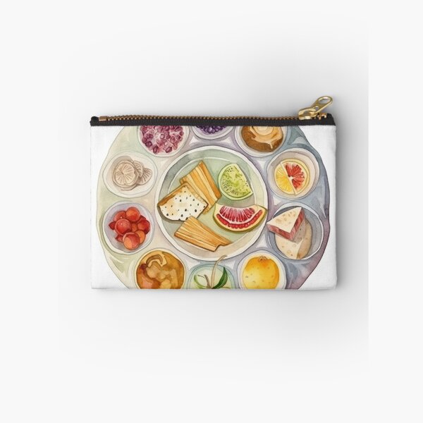 Item preview, Seder plate, aquarelle, passover designed and sold by EmeraldeaArt.